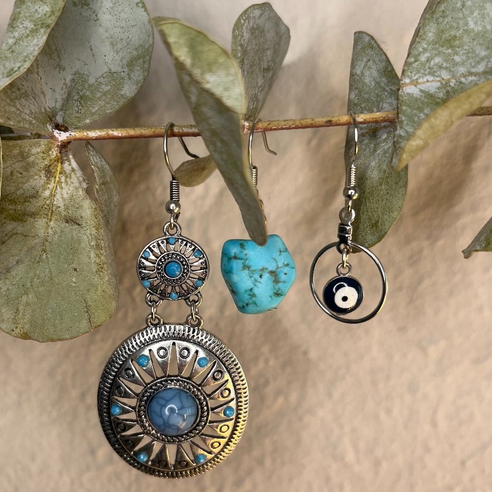 Evil Eye Drop Earrings